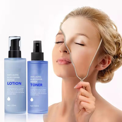 Moisturizing OEM Cosmetic Manufacturer Anti Aging Blue Copper Peptide Toner