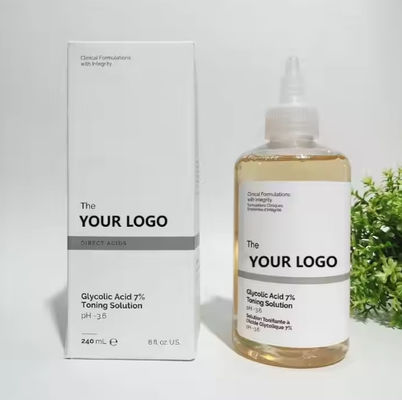Blackhead Remover Toner OEM Cosmetic Factory 7% Glycolic Acid Fruit Acid Serum