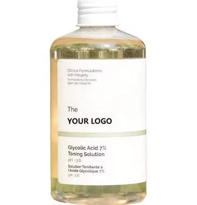 Blackhead Remover Toner OEM Cosmetic Factory 7% Glycolic Acid Fruit Acid Serum