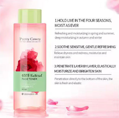 Rose Aloe Water Skin Toner OEM ODM Cosmetics Rose Water Toner