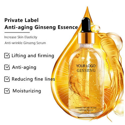 Liquid Gold Face Serum For Wrinkles Ginseng Essence Gold Polypeptide Rejuvenating Serum