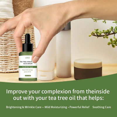 Tea Tree Sensitive Skin Glow Facial Serum Hyaluronic Acid Serum For Face Whitening