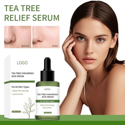 Tea Tree Sensitive Skin Glow Facial Serum Hyaluronic Acid Serum For Face Whitening