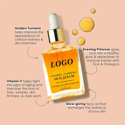 Organic Skin Revitalizer Face Turmeric Serum Ginger Extract Face Brightening Serum