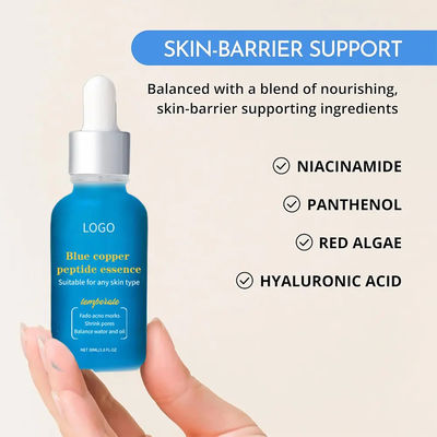 OEM B5 Repairing Blue Copper Face Serum Pure Niacinamide Retinol Face Peptide Serum