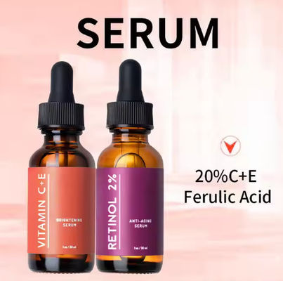 Private Label Korean High Quality Whitening Organic Natural Brightening Vitamin C E Collagen Face Anti Aging Serum Set