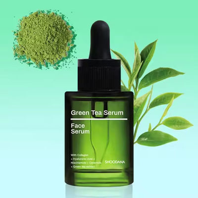 Customizable Moisturizing Hyaluronic Acid Green Tea Serum ODM Anti Acne