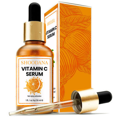Vitamin C Serum OEM Cosmetic Hyaluronic Amino Acid Vitamin E Face Serum Moisturizer