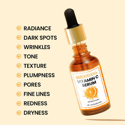 Vitamin C Serum OEM Cosmetic Hyaluronic Amino Acid Vitamin E Face Serum Moisturizer