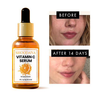 Vitamin C Serum OEM Cosmetic Hyaluronic Amino Acid Vitamin E Face Serum Moisturizer