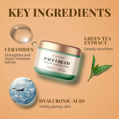 Clear Luminous White Brightening Face Cream Collagen Aloe Vera Best Glowing Skin Cream