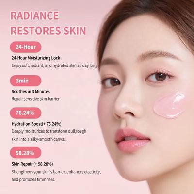 Customized PDRN Vegan Face Cream Organic Hydrating Firming Moisturizer Hyaluronic Acid Collagen Jelly Cream Vitamin E Olive Oil