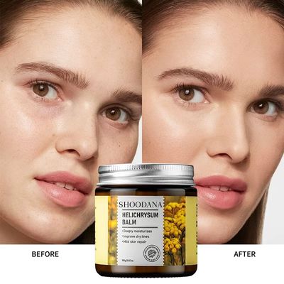 Organic Natural Anti-Aging Face Cream Moisturizer Retinol Collagen Helichrysum Italicum Extract Stress Relief Helichrysum Blam