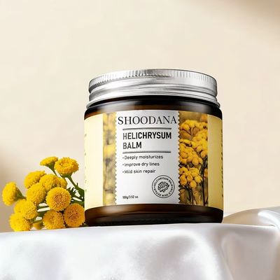 Organic Natural Anti-Aging Face Cream Moisturizer Retinol Collagen Helichrysum Italicum Extract Stress Relief Helichrysum Blam