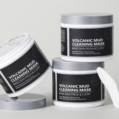 OEM ODM Mud Mask Facial Care Blackheads Acne Gently Clean Pore Volcanic Mud Bamboo Charcoal Kaolin Clay Face Mask