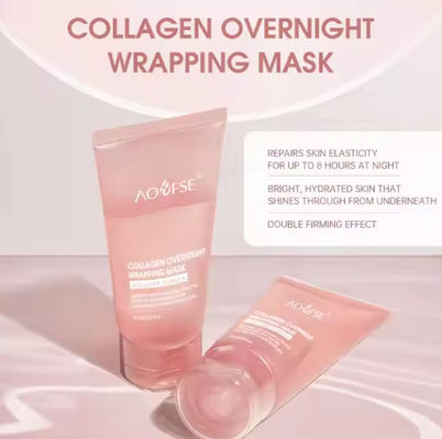 Firming Hydrating Overnight Peel Off Collagen Face Night Mask Moisturizing Collagen Night Wrapping Mask