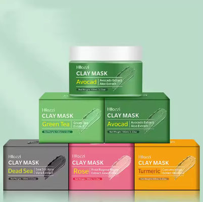 Vitamin C Organic Rose Dead Sea Clay Mud Mask for Face and Body Deep Skin Cleanser Facial Black Mask Purifying