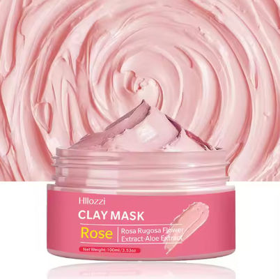 Vitamin C Organic Rose Dead Sea Clay Mud Mask for Face and Body Deep Skin Cleanser Facial Black Mask Purifying