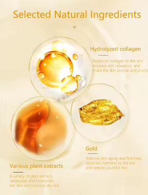 Gold Collagen Hydrogel Facial Mask Deep Anti-Aging Moisturizing Improves Wrinkles and Fine Lines Tighens Skin