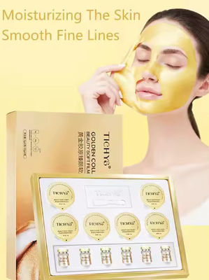 Gold Collagen Hydrogel Facial Mask Deep Anti-Aging Moisturizing Improves Wrinkles and Fine Lines Tighens Skin