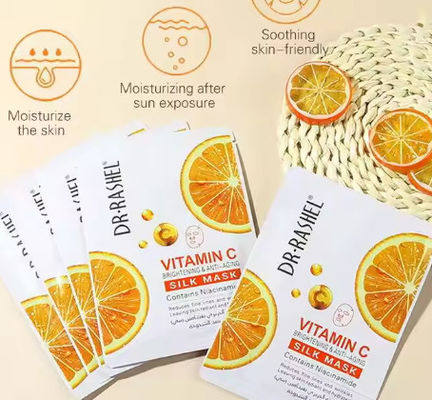 Vitamine C Verhelderend en blekend zijdeplaat Gezichtsmasker.rimpelbestrijdend Versterkend verlichting ZILK MASK