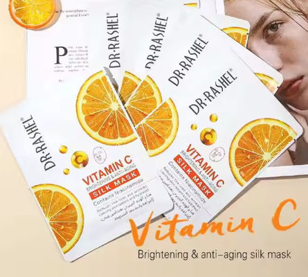 Vitamin C Brightening and Whitening Silk Sheet Facial Mask.anti-wrinkle Firming Lighting SILK MASK
