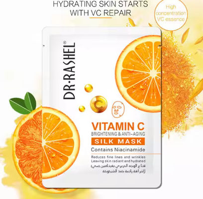 Vitamin C Brightening and Whitening Silk Sheet Facial Mask.anti-wrinkle Firming Lighting SILK MASK