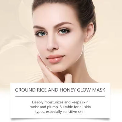 Private Label Moisturizing Hydrating Care Nourishing Facial Skin Glow Rice Honey Moisturizing Mask
