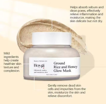 Private Label Moisturizing Hydrating Care Nourishing Facial Skin Glow Rice Honey Moisturizing Mask