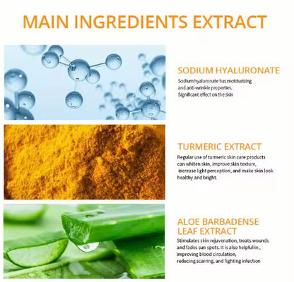 Tumeric Moisturizing Skin Care Face Wash Organic Turmeric Facial Wash Deep Cleansing Oil Control Turmeric Gel Cleanser