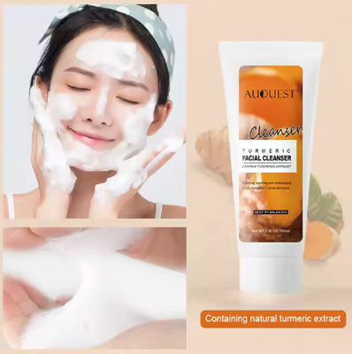 OEM Korean Skincare Face Wash Facial Cleanser 100ml Face Cleansing Turmeric Cleanser