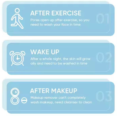 Foaming Facial Cleanser Black Head Remover Anti Acne Dry Skin Care Oil Control