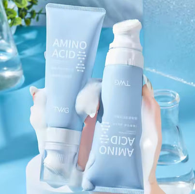Facial Cleanser Cleansing Moisturizing Whitening Skin Care Washing Amino Acid Face Wash with Brush
