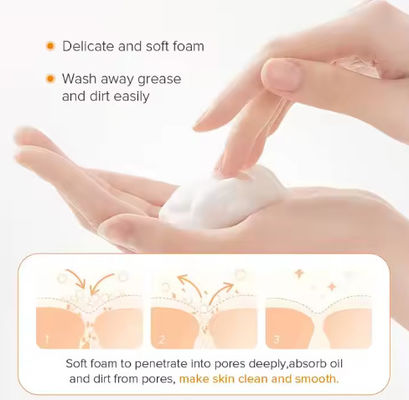 Facial Cleanser Cleansing Moisturizing Whitening Skin Care Washing Amino Acid Face Wash with Brush
