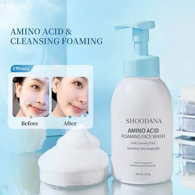 Amino Acid Foaming Facial Wash OEM Beauty Gentle Face Cleanser Purifying