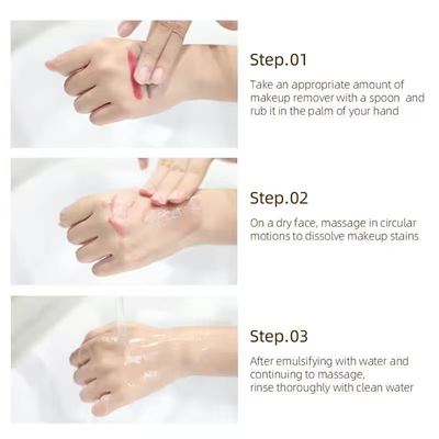 Vegan Eyelash Makeup Remover Cream Easy-to-Use Bulk Skin Care Product Cream Face Cleansing Balm for Makeup Removal