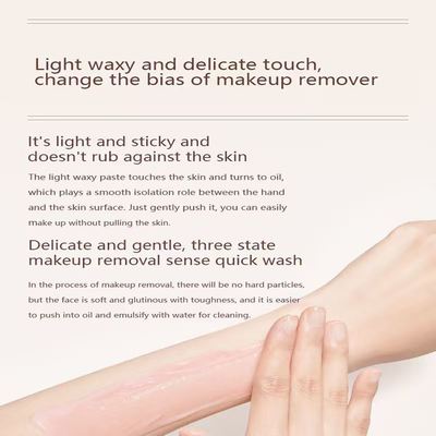 Private Label Rose Cleansing Balm Customizable Makeup Removing Cream Eyelash Remover