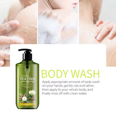 Tea Tree Oil Body Care Wash Deep Cleaning Perfumed Antibacterial Body Cleanser Gel