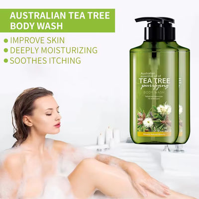 Tea Tree Oil Body Care Wash Deep Cleaning Perfumed Antibacterial Body Cleanser Gel