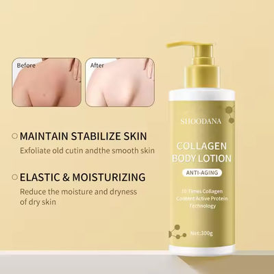 OEM Whitening Body Cream 300g Moisturizing Antiaging Collagen Body Lotion