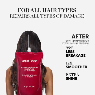 AHA Omega 9 Professionals Repair Shampoo OEM For Damaged Hair Repairs