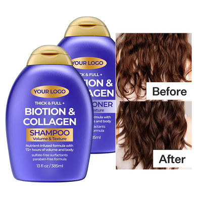 Strengthen Hair Prevent Hair Loss Biotin Collagen Hair Growth Shampoo Private Label