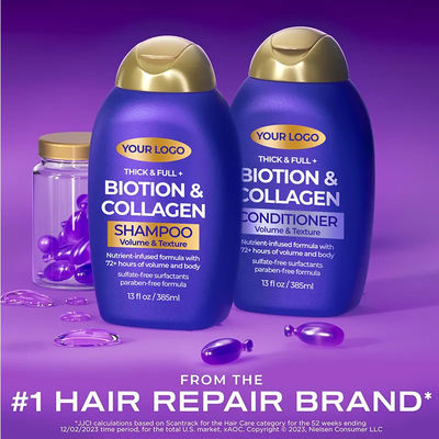 Strengthen Hair Prevent Hair Loss Biotin Collagen Hair Growth Shampoo Private Label