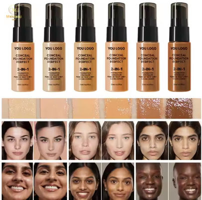 Wholesale High Quality Whitening Cream Private Label Makeup Liquid Foundation Full Coverage Waterproof for Women