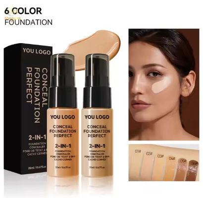 Wholesale High Quality Whitening Cream Private Label Makeup Liquid Foundation Full Coverage Waterproof for Women