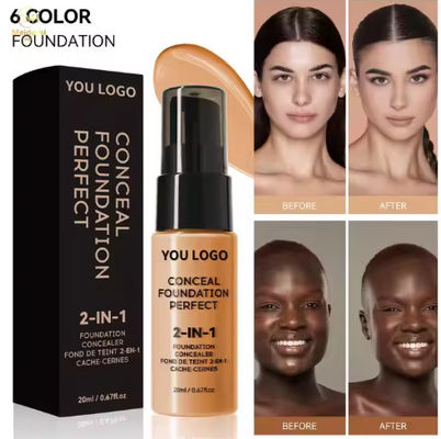 Wholesale High Quality Whitening Cream Private Label Makeup Liquid Foundation Full Coverage Waterproof for Women