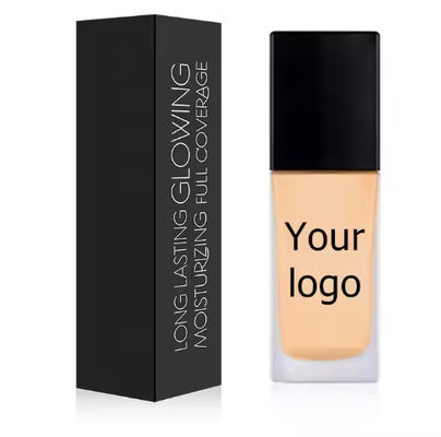 Custom Makeup Matte Full Coverage Liquid Foundation Glass Bottle Vegan Cushion Foundation Private Label