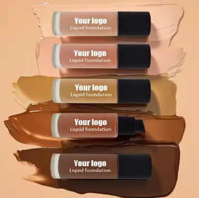 ODM Natural Mineral Face Cream Liquid Foundation Make Up Private Label Sunscreen