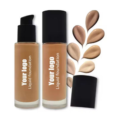 ODM Natural Mineral Face Cream Liquid Foundation Make Up Private Label Sunscreen