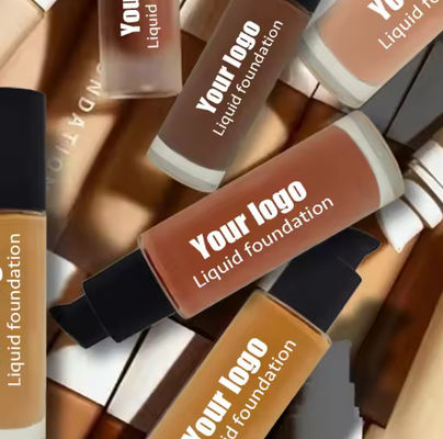 ODM Natural Mineral Face Cream Liquid Foundation Make Up Private Label Sunscreen